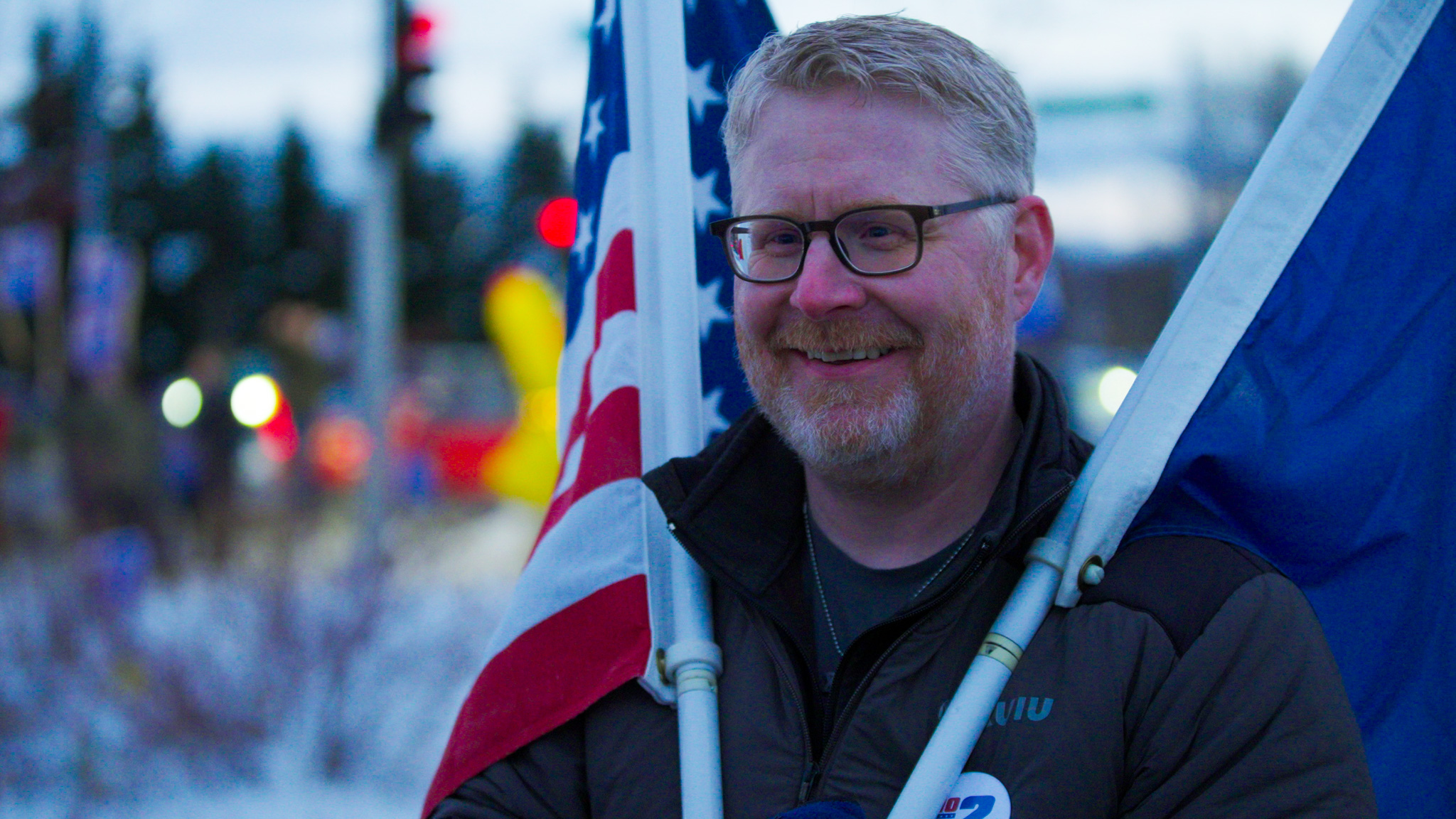 Scott Kendall during election day in Alaska in November 2024.